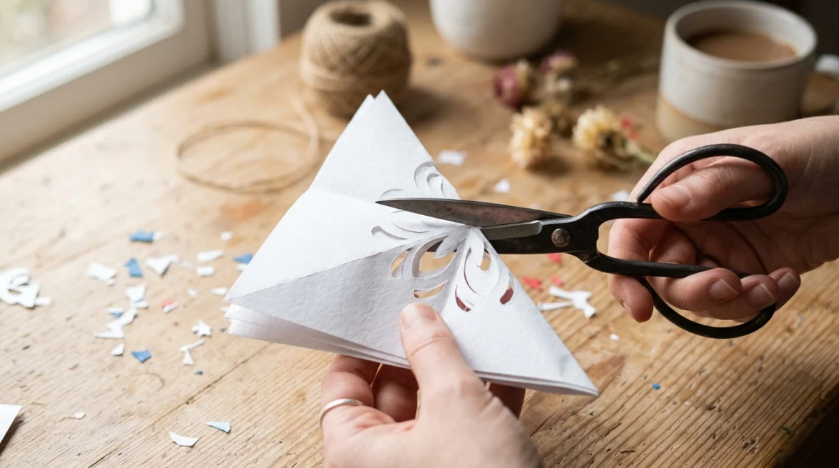 comment faire des flocons de neige en papier