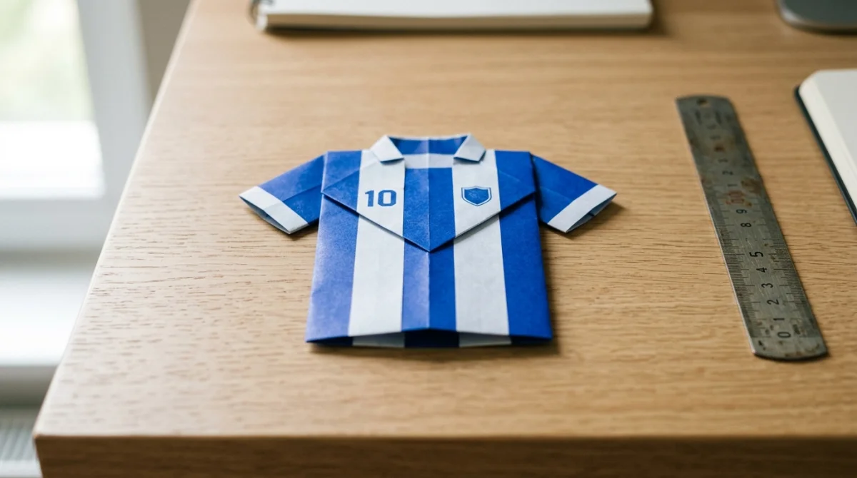 Comment faire un maillot de foot en papier
