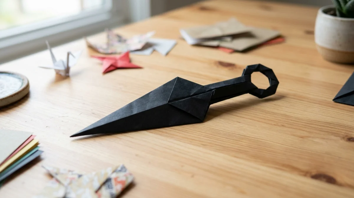 Comment faire un kunai en papier