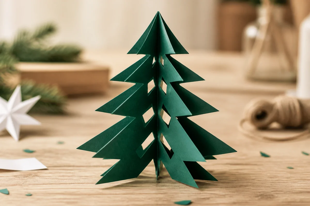 comment faire un sapin en papier