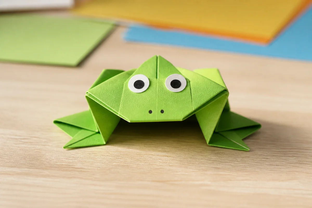 comment faire une grenouille en papier