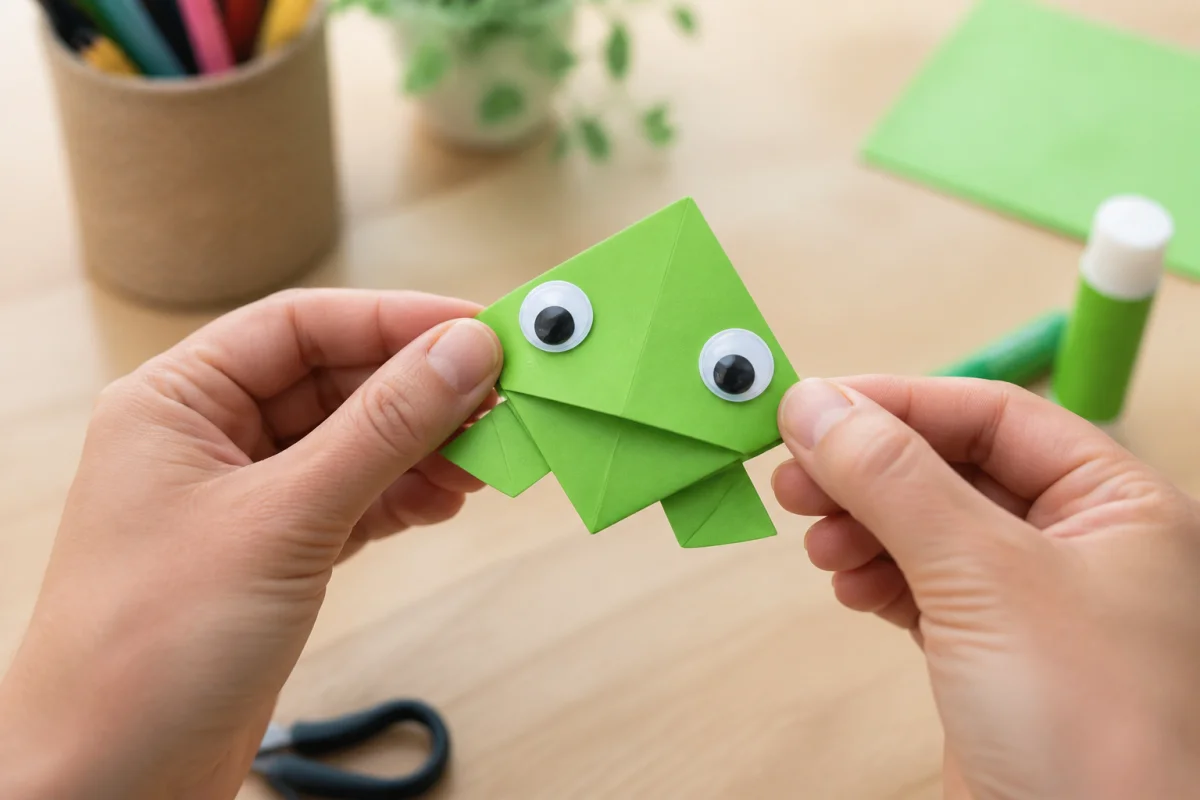 comment faire une grenouille en papier